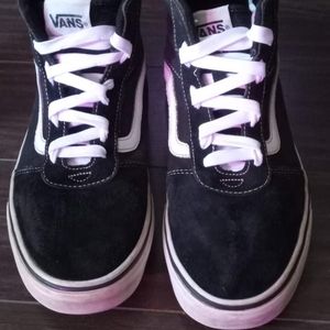 High top black vans mens 9